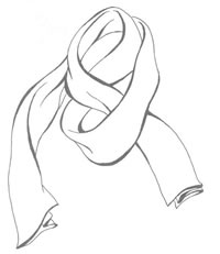 Как красиво завязать платок